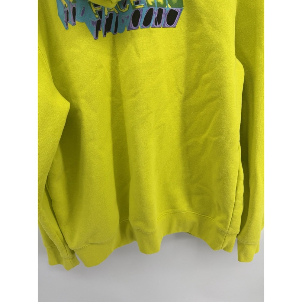 The North Face Distorted Half Dome Hoodie Sulphur Green Mens Large - Picture 14 of 16